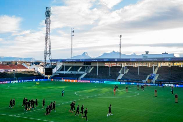 Football, training with Bodo Glimt Bodo 20251103 Bodo Glimt training at Aspmyra stadium before the Champions League football match against Monaco Photo Fredrik Varfjell NTB Bodo Norway EDITORIAL USE ONLY RESTRICTED USE FOR BETTING COMPANIES  Copyright: xFredrikxVarfjellx xNTBx
