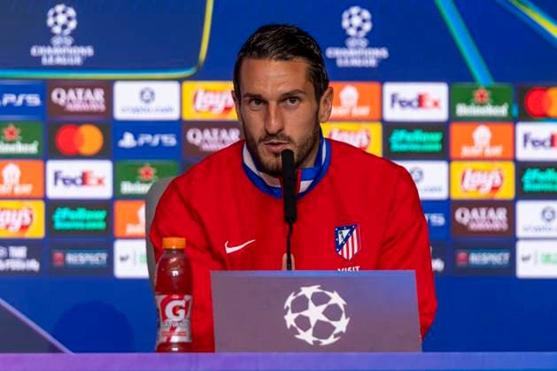 November 3, 2025, Madrid, Madrid, Spain: KOKE of ATLETICO DE MADRID speaking during the press conference, PK, Pressekonferenz prior to the Champions League match, group stage match 4, ATLETICO DE MADRID - UNION SG. November 3, 2025, Riyadh Air Metropolitan Stadium, Madrid, Spain. Madrid Spain - ZUMAc312 20251103_zsp_c312_017 Copyright: xOscarxManuelxSanchezx