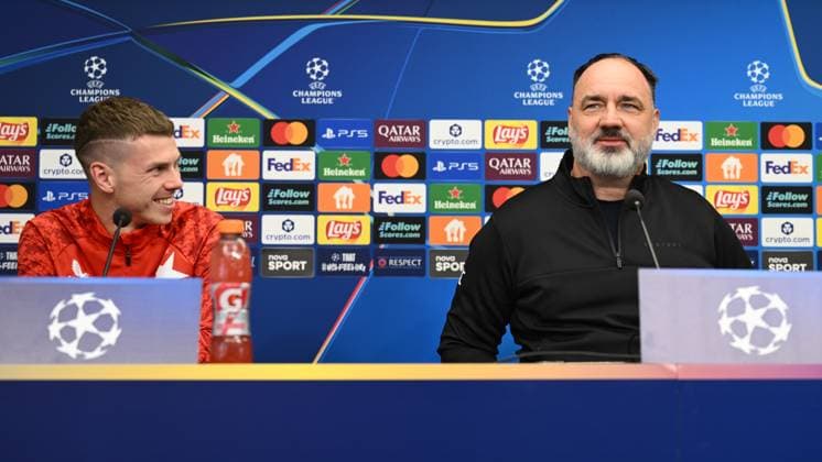 Football, CL, Slavia Prague, Press conference
