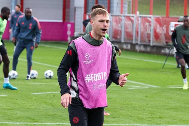 Joshua Kimmich FC Bayern Muenchen, 06 , GER, Final training, FC Bayern Muenchen, Football, UEFA Champions League, League phase, Matchday 4, 2025 2026 season, 03 11 2025, GER, Final training, FC Bayern Muenchen, Football, UEFA Champions League, League phase, Matchday 4, 2025 2026 season, 03 11 2025 Muenchen Copyright: xEibner-Pressefoto JennixMaulx EP_JML