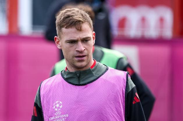 Joshua Kimmich FC Bayern Muenchen, 06 , GER, Final training, FC Bayern Muenchen, Football, UEFA Champions League, League phase, Matchday 4, 2025 2026 season, 03 11 2025, GER, Final training, FC Bayern Muenchen, Football, UEFA Champions League, League phase, Matchday 4, 2025 2026 season, 03 11 2025 Muenchen Copyright: xEibner-Pressefoto JennixMaulx EP_JML