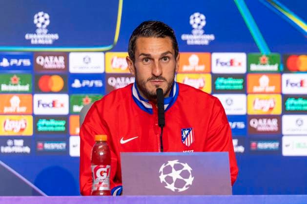 November 3, 2025, Madrid, Madrid, Spain: KOKE of ATLETICO DE MADRID speaking during the press conference, PK, Pressekonferenz prior to the Champions League match, group stage match 4, ATLETICO DE MADRID - UNION SG. November 3, 2025, Riyadh Air Metropolitan Stadium, Madrid, Spain. Madrid Spain - ZUMAc312 20251103_zsp_c312_036 Copyright: xOscarxManuelxSanchezx