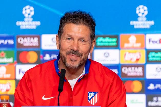November 3, 2025, Madrid, Madrid, Spain: DIEGO PABLO SIMEONE, head coach of ATLETICO DE MADRID speaking during the press conference, PK, Pressekonferenz prior to the Champions League match, group stage match 4, ATLETICO DE MADRID - UNION SG. November 3, 2025, Riyadh Air Metropolitan Stadium, Madrid, Spain. Madrid Spain - ZUMAc312 20251103_zsp_c312_073 Copyright: xOscarxManuelxSanchezx