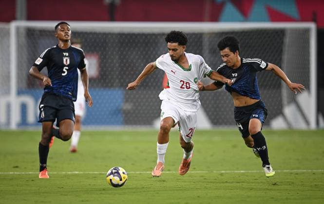Football, U17, Japan - Morocco