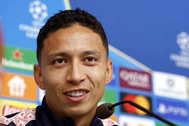 PIRAEUS - Mauro Junior of PSV Eindhoven during the MD-1 press conference, PK, Pressekonferenz prior to the UEFA Champions League match against Olympiacos FC at the Georgios Karaiskakis Stadium on November 3, 2025, in Piraeus, Greece. ANP MAURICE VAN STEEN UEFA Champions League 2025-2026 xVIxANPxSportx xxANPxIVx 541133591 originalFilename: 541133591.jpg