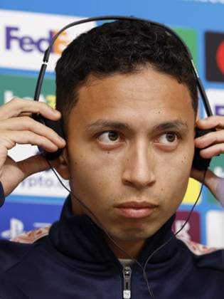 PIRAEUS - Mauro Junior of PSV Eindhoven during the MD-1 press conference, PK, Pressekonferenz prior to the UEFA Champions League match against Olympiacos FC at the Georgios Karaiskakis Stadium on November 3, 2025, in Piraeus, Greece. ANP MAURICE VAN STEEN UEFA Champions League 2025-2026 xVIxANPxSportx xxANPxIVx 541133605 originalFilename: 541133605.jpg