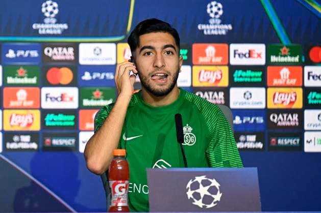 Atletico de Madrid v Royale Union Saint-Gilloise - UEFA Champions League Media Activities 03 11 2025 MADRID, SPAIN - NOVEMBER 03 : Ait El Hadj Anouar midfielder of Union Saint-Gilloise talking to the press during a press conference, PK, Pressekonferenz ahead of the UEFA Champions League 2025 26 League Phase MD4 match between Atletico de Madrid and Royale Union Saint-Gilloise on November 3, 2025 in Madrid, Spain, 03 11 2025 Madrid Spain  Copyright: xJanxDexMeuleneirx