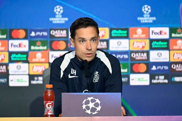 Atletico de Madrid v Royale Union Saint-Gilloise - UEFA Champions League Media Activities 03 11 2025 MADRID, SPAIN - NOVEMBER 03 : Hubert David head coach of Union Saint-Gilloise talking to the press during a press conference, PK, Pressekonferenz ahead of the UEFA Champions League 2025 26 League Phase MD4 match between Atletico de Madrid and Royale Union Saint-Gilloise on November 3, 2025 in Madrid, Spain, 03 11 2025 Madrid Spain  Copyright: xJanxDexMeuleneirx