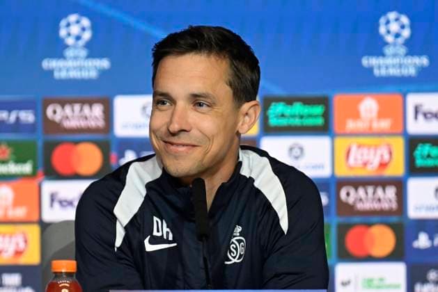 Atletico de Madrid v Royale Union Saint-Gilloise - UEFA Champions League Media Activities 03 11 2025 MADRID, SPAIN - NOVEMBER 03 : Hubert David head coach of Union Saint-Gilloise talking to the press during a press conference, PK, Pressekonferenz ahead of the UEFA Champions League 2025 26 League Phase MD4 match between Atletico de Madrid and Royale Union Saint-Gilloise on November 3, 2025 in Madrid, Spain, 03 11 2025 Madrid Spain  Copyright: xJanxDexMeuleneirx