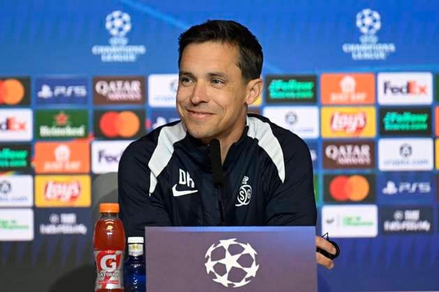 Atletico de Madrid v Royale Union Saint-Gilloise - UEFA Champions League Media Activities 03 11 2025 MADRID, SPAIN - NOVEMBER 03 : Hubert David head coach of Union Saint-Gilloise talking to the press during a press conference, PK, Pressekonferenz ahead of the UEFA Champions League 2025 26 League Phase MD4 match between Atletico de Madrid and Royale Union Saint-Gilloise on November 3, 2025 in Madrid, Spain, 03 11 2025 Madrid Spain  Copyright: xJanxDexMeuleneirx