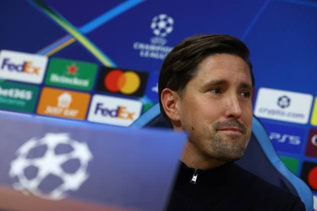 November 3, 2025, Naples, Naples, ITALY: press conference, PK, Pressekonferenz ahead of the UEFA Champions League 2025 26 League Phase MD4 against SSC Napoli at Stadio Maradona on November 3, 2025 in Naples, Itali Naples ITALY - ZUMAl131 20251103_zsp_l131_034 Copyright: xCiroxDexLucax
