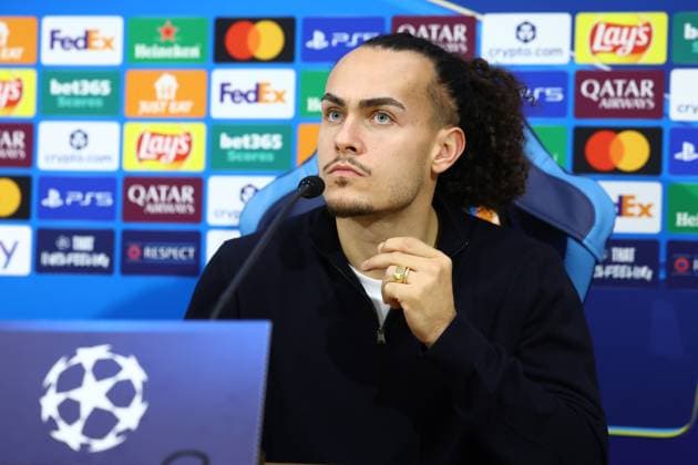 November 3, 2025, Naples, Naples, ITALY: press conference, PK, Pressekonferenz ahead of the UEFA Champions League 2025 26 League Phase MD4 against SSC Napoli at Stadio Maradona on November 3, 2025 in Naples, Itali Naples ITALY - ZUMAl131 20251103_zsp_l131_036 Copyright: xCiroxDexLucax