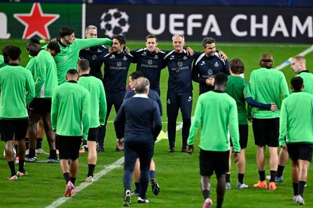 Atletico de Madrid v Royale Union Saint-Gilloise - UEFA Champions League Media Activities 03 11 2025 MADRID, SPAIN - NOVEMBER 03 : The staff and the players of Union Saint-Gilloise pictured during a training session ahead of the UEFA Champions League 2025 26 League Phase MD4 match between Atletico de Madrid and Royale Union Saint-Gilloise on November 3, 2025 in Madrid, Spain, 03 11 2025 Madrid Spain  Copyright: xJanxDexMeuleneirx