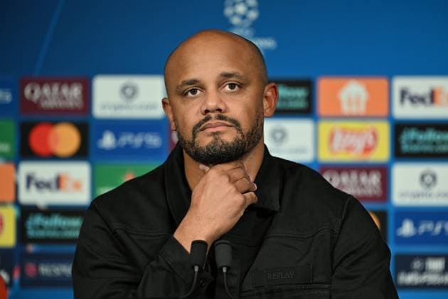 Ahead of PSG v FC Bayern Munich - UEFA Champions League PARIS, FRANCE - NOVEMBER 03: Head Coach of FC Bayern Munich Vincent Jean Mpoy Kompany attends press conference, PK, Pressekonferenz ahead of UEFA Champions League first round day 4 football match between Paris Saint-Germain and FC Bayern Munich at Parc des Princes in Paris, France on November 03, 2025. Mustafa Yalcin Anadolu Paris France. Editorial use only. Please get in touch for any other usage.  Copyright: x2025xAnadoluxMustafaxYalcinx