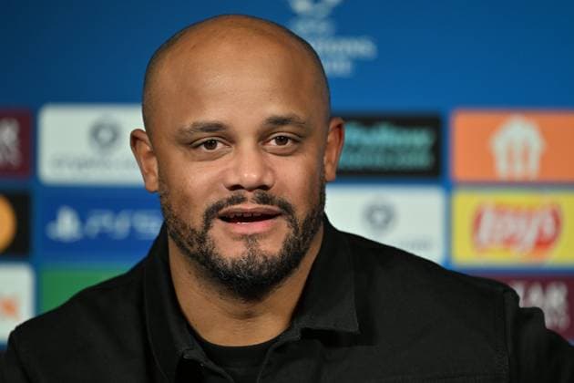 Ahead of PSG v FC Bayern Munich - UEFA Champions League PARIS, FRANCE - NOVEMBER 03: Head Coach of FC Bayern Munich Vincent Jean Mpoy Kompany attends press conference, PK, Pressekonferenz ahead of UEFA Champions League first round day 4 football match between Paris Saint-Germain and FC Bayern Munich at Parc des Princes in Paris, France on November 03, 2025. Mustafa Yalcin Anadolu Paris France. Editorial use only. Please get in touch for any other usage.  Copyright: x2025xAnadoluxMustafaxYalcinx