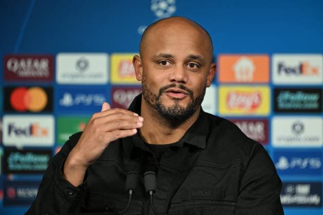Ahead of PSG v FC Bayern Munich - UEFA Champions League PARIS, FRANCE - NOVEMBER 03: Head Coach of FC Bayern Munich Vincent Jean Mpoy Kompany attends press conference, PK, Pressekonferenz ahead of UEFA Champions League first round day 4 football match between Paris Saint-Germain and FC Bayern Munich at Parc des Princes in Paris, France on November 03, 2025. Mustafa Yalcin Anadolu Paris France. Editorial use only. Please get in touch for any other usage.  Copyright: x2025xAnadoluxMustafaxYalcinx