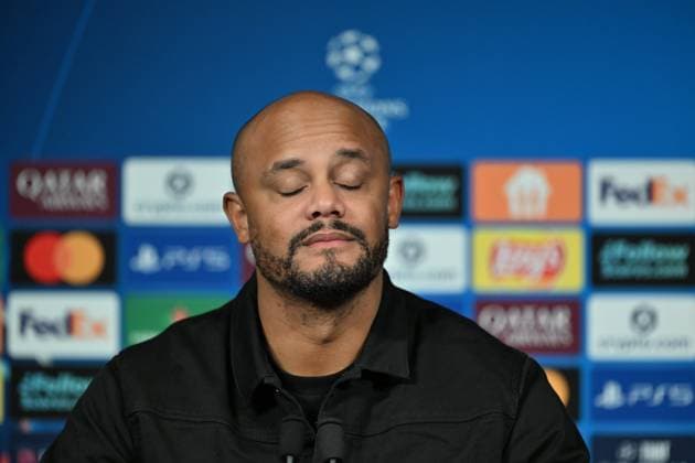 Ahead of PSG v FC Bayern Munich - UEFA Champions League PARIS, FRANCE - NOVEMBER 03: Head Coach of FC Bayern Munich Vincent Jean Mpoy Kompany attends press conference, PK, Pressekonferenz ahead of UEFA Champions League first round day 4 football match between Paris Saint-Germain and FC Bayern Munich at Parc des Princes in Paris, France on November 03, 2025. Mustafa Yalcin Anadolu Paris France. Editorial use only. Please get in touch for any other usage.  Copyright: x2025xAnadoluxMustafaxYalcinx