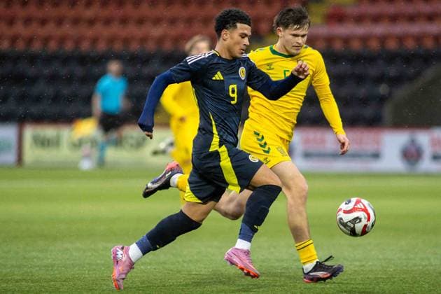Football, U17, European Championship qualifier, Scotland - Lithuania