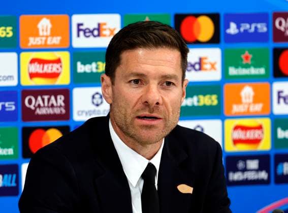 3rd November 2025; Anfield, Liverpool, Merseyside, England; UEFA Champions League Football, Liverpool versus Real Madrid press conference, PK, Pressekonferenz Real Madrid manager Xabi Alonso talks to the media ahead of tomorrow s Champions League Group match vs Liverpool  AlanxMartin