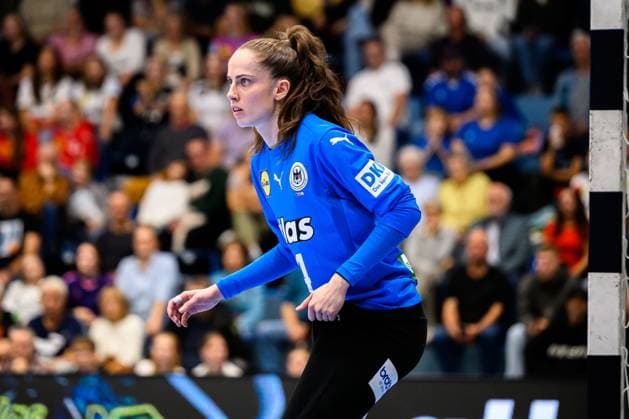 Gummersbach Handball Women European Championship Qualification, Germany North Macedonia Goalkeeper Sarah Wachter Germany Gummersbach Schwalbe Arena Germany