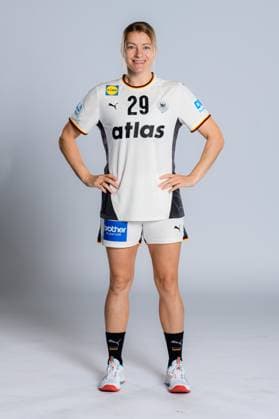 Gummersbach Handball Women Germany Photo shoot Antje Döll Doell Germany Gummersbach Schwalbe Arena Germany