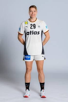 Gummersbach Handball Women Germany Photo shoot Antje Döll Doell Germany Gummersbach Schwalbe Arena Germany