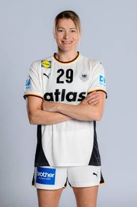 Gummersbach Handball Women Germany Photo shoot Antje Döll Doell Germany Gummersbach Schwalbe Arena Germany