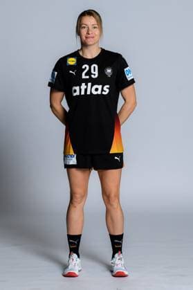 Gummersbach Handball Women Germany Photo shoot Antje Döll Doell Germany Gummersbach Schwalbe Arena Germany