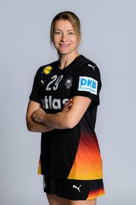Gummersbach Handball Women Germany Photo shoot Antje Döll Doell Germany Gummersbach Schwalbe Arena Germany