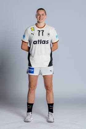 Gummersbach Handball Women Germany Photo shoot Viola Leuchter Germany Gummersbach Schwalbe Arena Germany