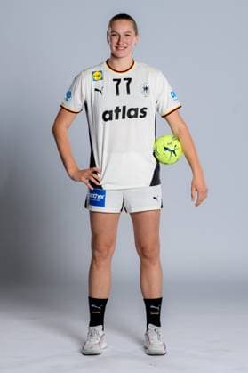 Gummersbach Handball Women Germany Photo shoot Viola Leuchter Germany Gummersbach Schwalbe Arena Germany