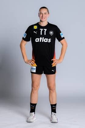 Gummersbach Handball Women Germany Photo shoot Viola Leuchter Germany Gummersbach Schwalbe Arena Germany