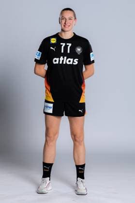 Gummersbach Handball Women Germany Photo shoot Viola Leuchter Germany Gummersbach Schwalbe Arena Germany