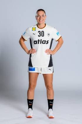 Gummersbach Handball Women Germany Photo shoot Jenny Behrend Germany Gummersbach Schwalbe Arena Germany