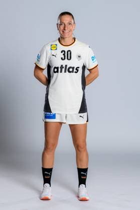 Gummersbach Handball Women Germany Photo shoot Jenny Behrend Germany Gummersbach Schwalbe Arena Germany
