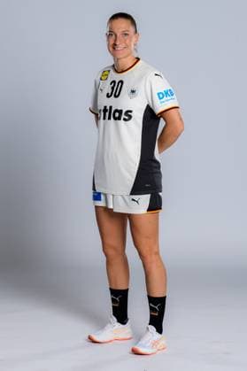 Gummersbach Handball Women Germany Photo shoot Jenny Behrend Germany Gummersbach Schwalbe Arena Germany