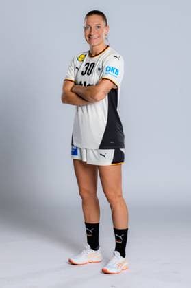 Gummersbach Handball Women Germany Photo shoot Jenny Behrend Germany Gummersbach Schwalbe Arena Germany