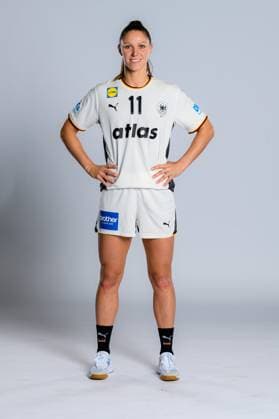 Gummersbach Handball Women Germany Photo shoot Xenia Smits Germany Gummersbach Schwalbe Arena Germany