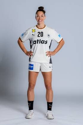 Gummersbach Handball Women Germany Photo shoot Emily Vogel Germany Gummersbach Schwalbe Arena Germany