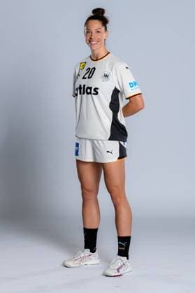 Gummersbach Handball Women Germany Photo shoot Emily Vogel Germany Gummersbach Schwalbe Arena Germany