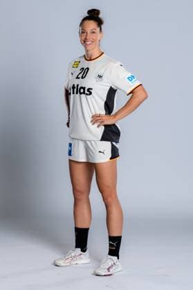 Gummersbach Handball Women Germany Photo shoot Emily Vogel Germany Gummersbach Schwalbe Arena Germany