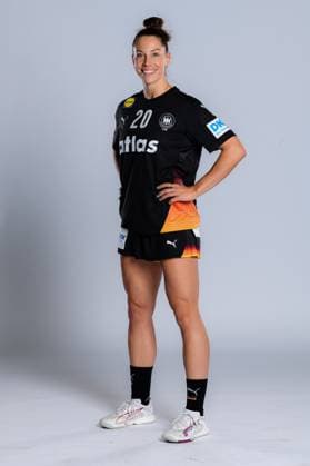 Gummersbach Handball Women Germany Photo shoot Emily Vogel Germany Gummersbach Schwalbe Arena Germany