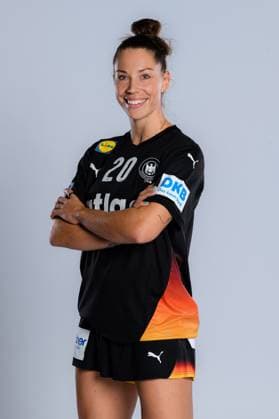 Gummersbach Handball Women Germany Photo shoot Emily Vogel Germany Gummersbach Schwalbe Arena Germany