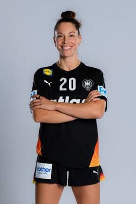 Gummersbach Handball Women Germany Photo shoot Emily Vogel Germany Gummersbach Schwalbe Arena Germany