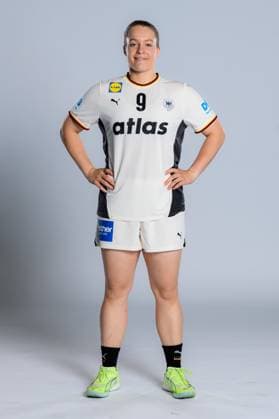 Gummersbach Handball Women Germany Photo shoot Lisa Antl Germany Gummersbach Schwalbe Arena Germany