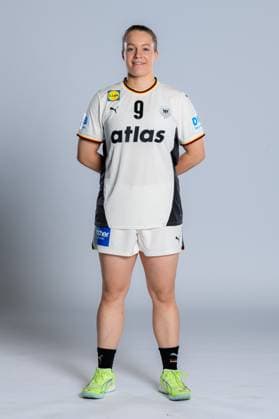 Gummersbach Handball Women Germany Photo shoot Lisa Antl Germany Gummersbach Schwalbe Arena Germany