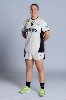 Gummersbach Handball Women Germany Photo shoot Lisa Antl Germany Gummersbach Schwalbe Arena Germany