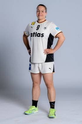 Gummersbach Handball Women Germany Photo shoot Lisa Antl Germany Gummersbach Schwalbe Arena Germany