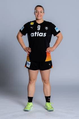 Gummersbach Handball Women Germany Photo shoot Lisa Antl Germany Gummersbach Schwalbe Arena Germany