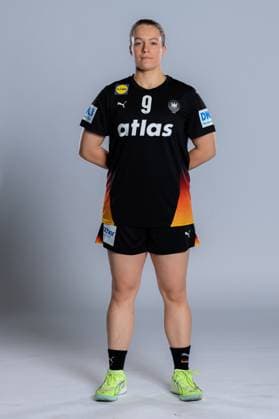 Gummersbach Handball Women Germany Photo shoot Lisa Antl Germany Gummersbach Schwalbe Arena Germany